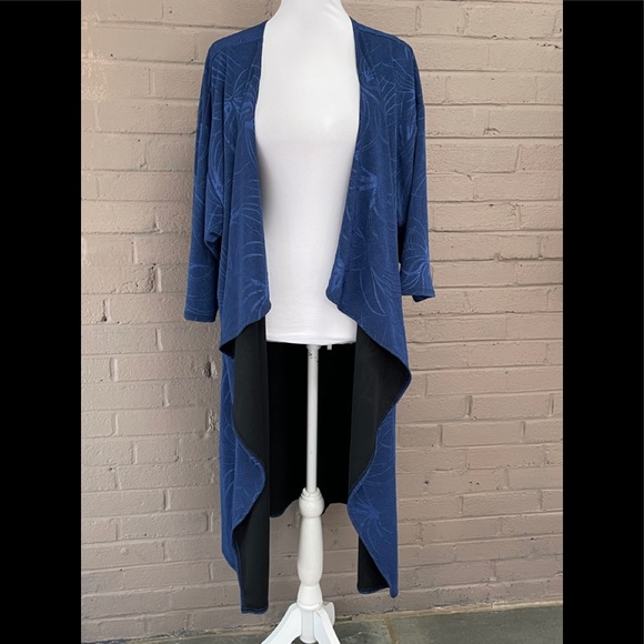 Lu La Roe NWT Shirley Blue Kimono Duster L - Picture 6 of 14